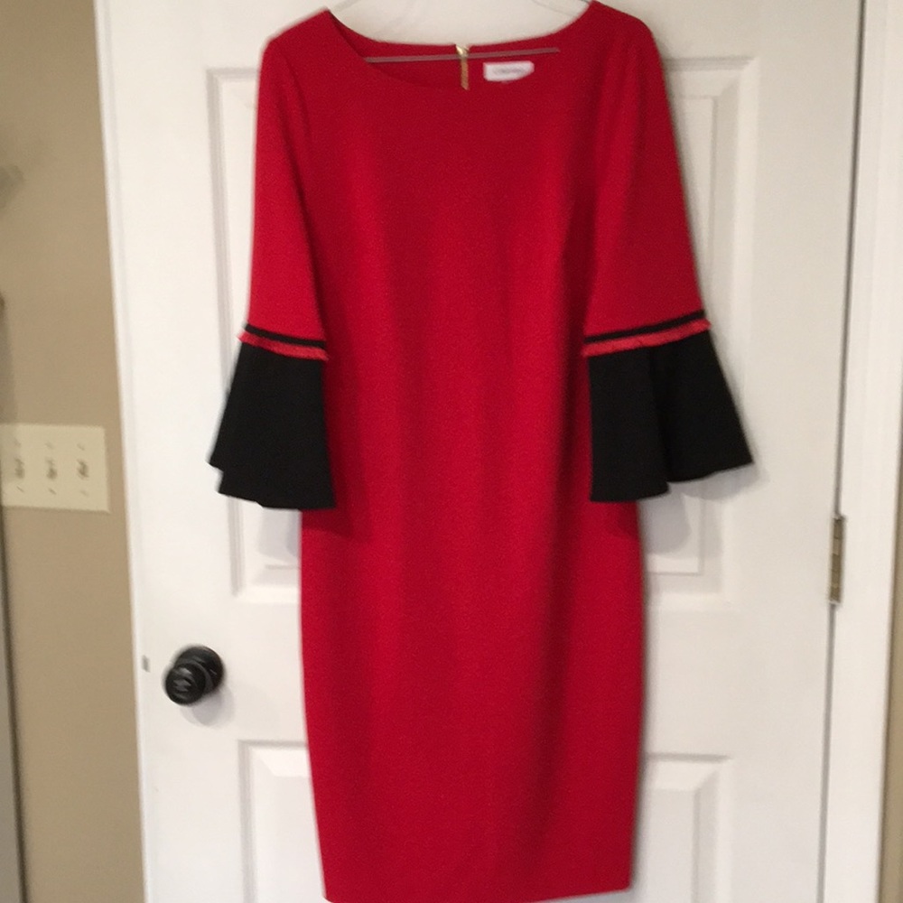 Calvin Klein Red Dress NWOT